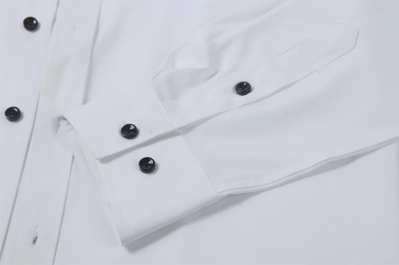 الخيزران الألياف الرجال اللباس قميص 2018 العلامة التجارية الجديدة الصلبة اللون كم طويل ابيض قميص الرجال عارضة زر أسفل مرونة الرسمي الرجال قمي...