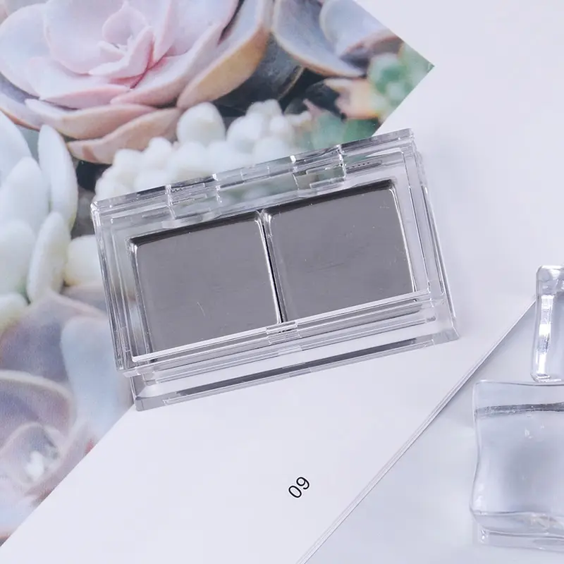 1Set Stainless Steel  Makeup Eye Shadow Pigment Palette Case Empty Magnetic Case Eyeshadow Pigment Palette Pans