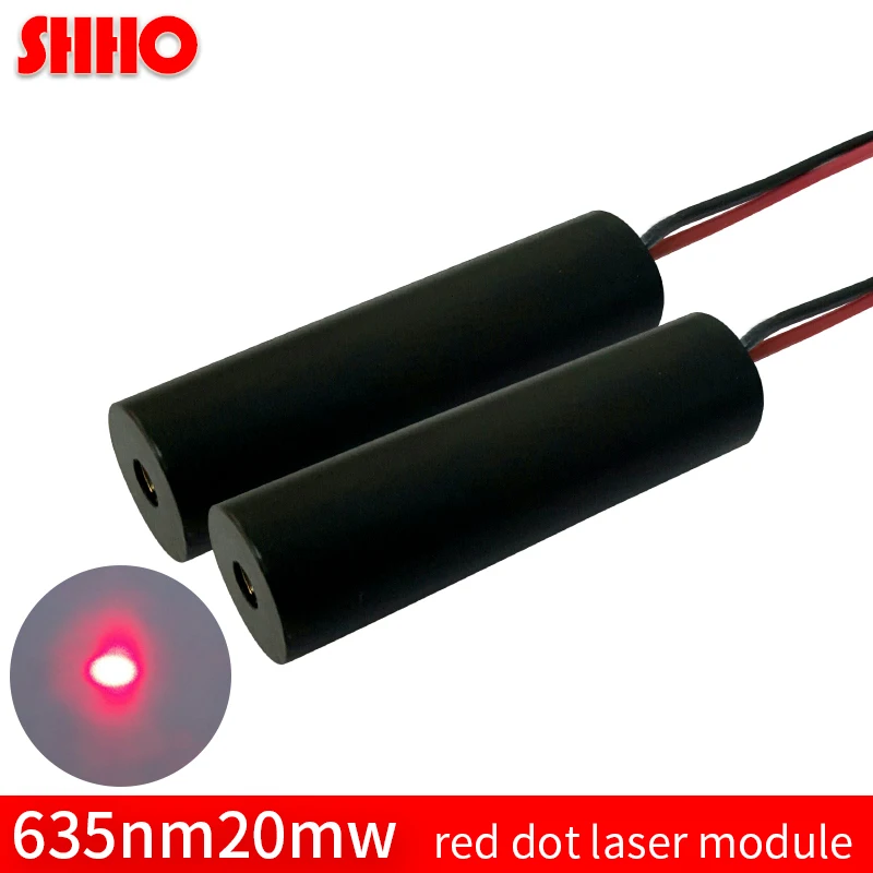 Регулируемое пятно 635nm 20 мВт red dot лазерный модуль небольшой светильник точка