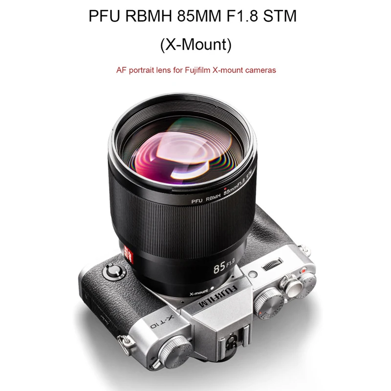 VILTROX PFU RBMH 85 мм F1.8 STM X mount AF Автофокус MF стандартный основной объектив портретный