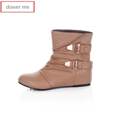 dower me 2017 boots, inner height, women’s boots, women’s shoes, French Martin boots, quality assurance, large size 34-43,