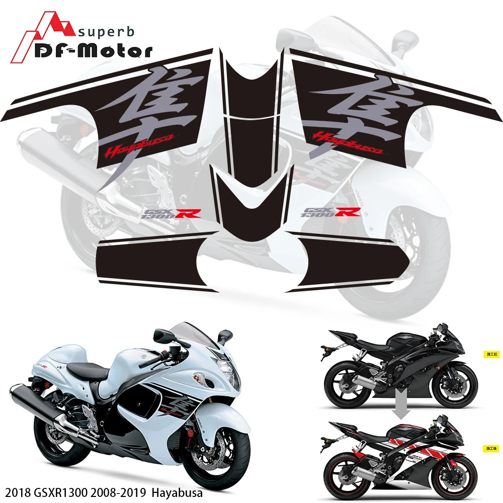 Наклейка 3m наклейка на обтекатель s для Suzuki GSXR1300 HAYABUSA 2008 2018 2017 2019
