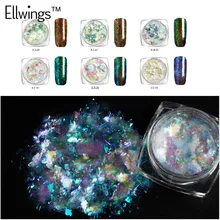 Ellwings Shinning Colorful Irregular Nail Glitter Chameleon Cloud Powder Gorgeous Manicure Dust Nail Art Decorations