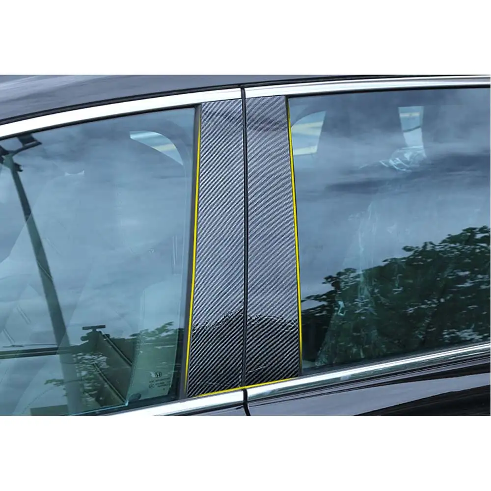 6 шт./компл. оконные стойки из углеродного волокна декоративные наклейки Tirm для Honda CRV CR-V 2012-/ стайлинга автомобилей