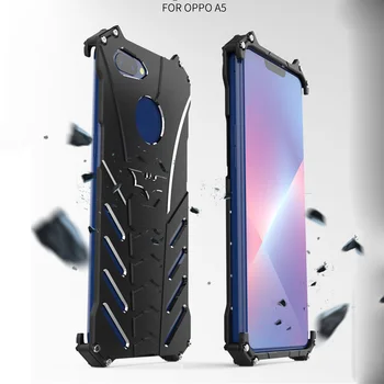 

For OPPO A5 Case Original R-JUST Batman Armor Aluminum Metal For OPPO A5 Case Shockproof Coque