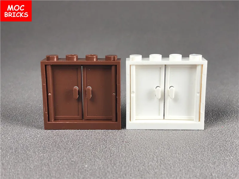 2 компл./лот DIY окно 1x4x3 ПОЕЗД &amp двери 1x2x3 с Вертикальная ручка строительный блок