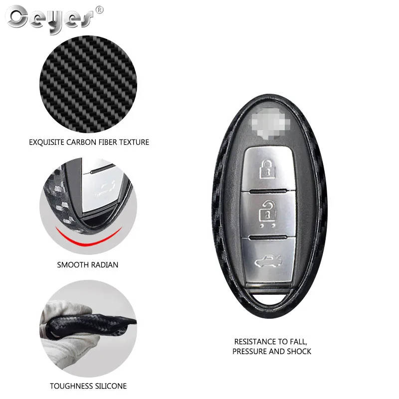Защитный смарт ключ Ceyes для автомобиля чехол Nissan Tiida Sunny Infiniti FX35 Q70 G37 QX50 Q50L