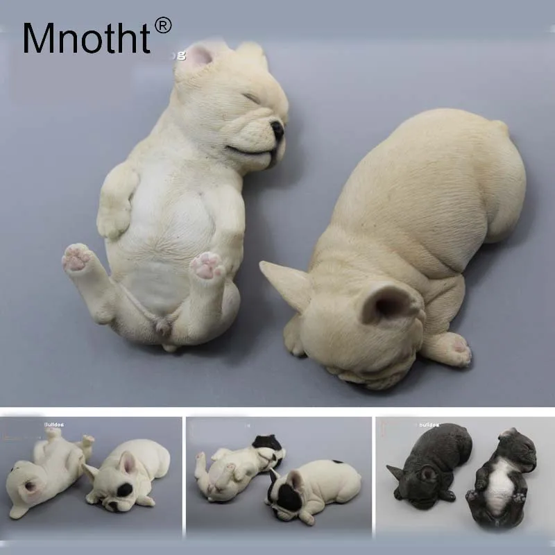 Коллекция игрушек Mnotht 1/6 модель французского бульдога из смолы скульптура для