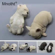 Коллекция игрушек Mnotht 1/6 модель французского бульдога из смолы