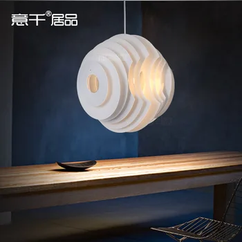 

White Metal Post-modern Simplicity Pendant Lamp Vintage Industrial Cafe Study Office Decorative Hanging Lamp