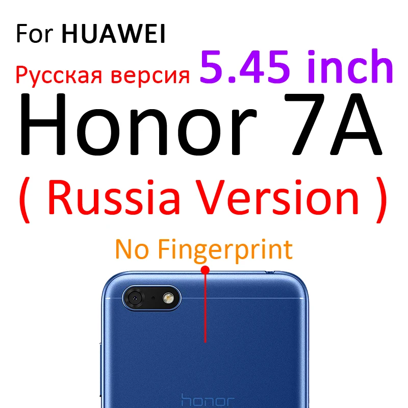 Прозрачный силиконовый чехол для телефона с полным покрытием для HuaWei Honor 9X V9 8A 8C 8X8 S фотоаппаратов моментальной печати 7S 7A 7X 7C 7 6A 6C 6X6 8 Pro Max играть 3 3e глобальной ТПУ чехол - Цвет: For Honor7A 5.45inch