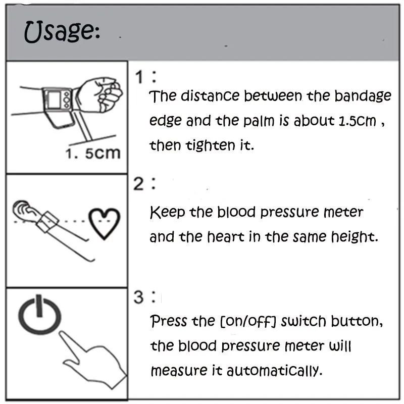 Медицинский автоматический цифровой измеритель артериального давления на запястье, измерение кровяного давления, сфигмоманометр