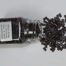 3,4*3,0*6.0mm5# MediumBrown1000pcs/лот медные развальцованные кольца легко замки/медная трубка микро Ссылка/Кольцо/бусина для наращивания волос