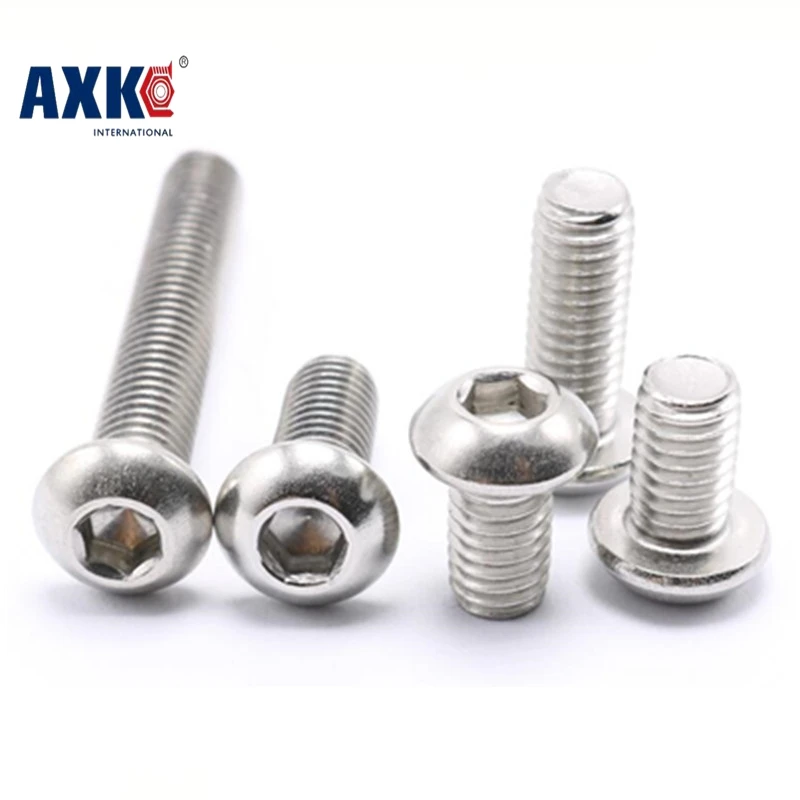 

20-100pcs/lot M3*3/4/5/6/7/8/9/10/12/14/16/18/20/22/25/28/30/35/40/45/50-70 stainless steel 304 hex socket pan head screws