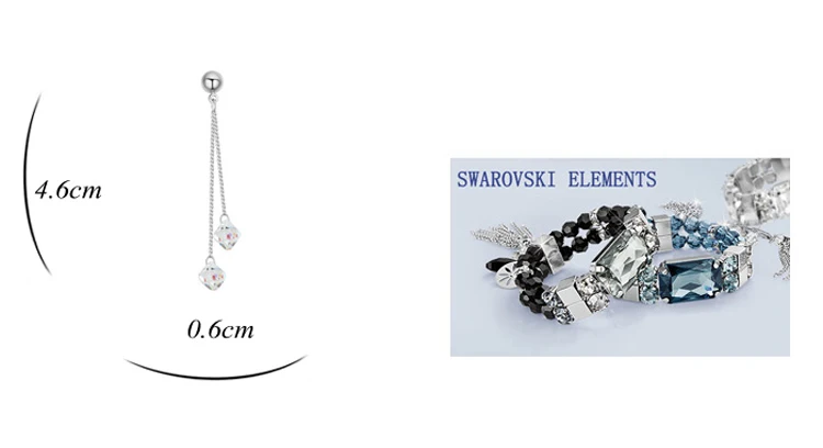 BAFFIN настоящие кристаллы Висячие серьги сделаны с элементами SWAROVSKI серебряный цвет Висячие пирсинг для женщин подарок Бохо ювелирные изделия