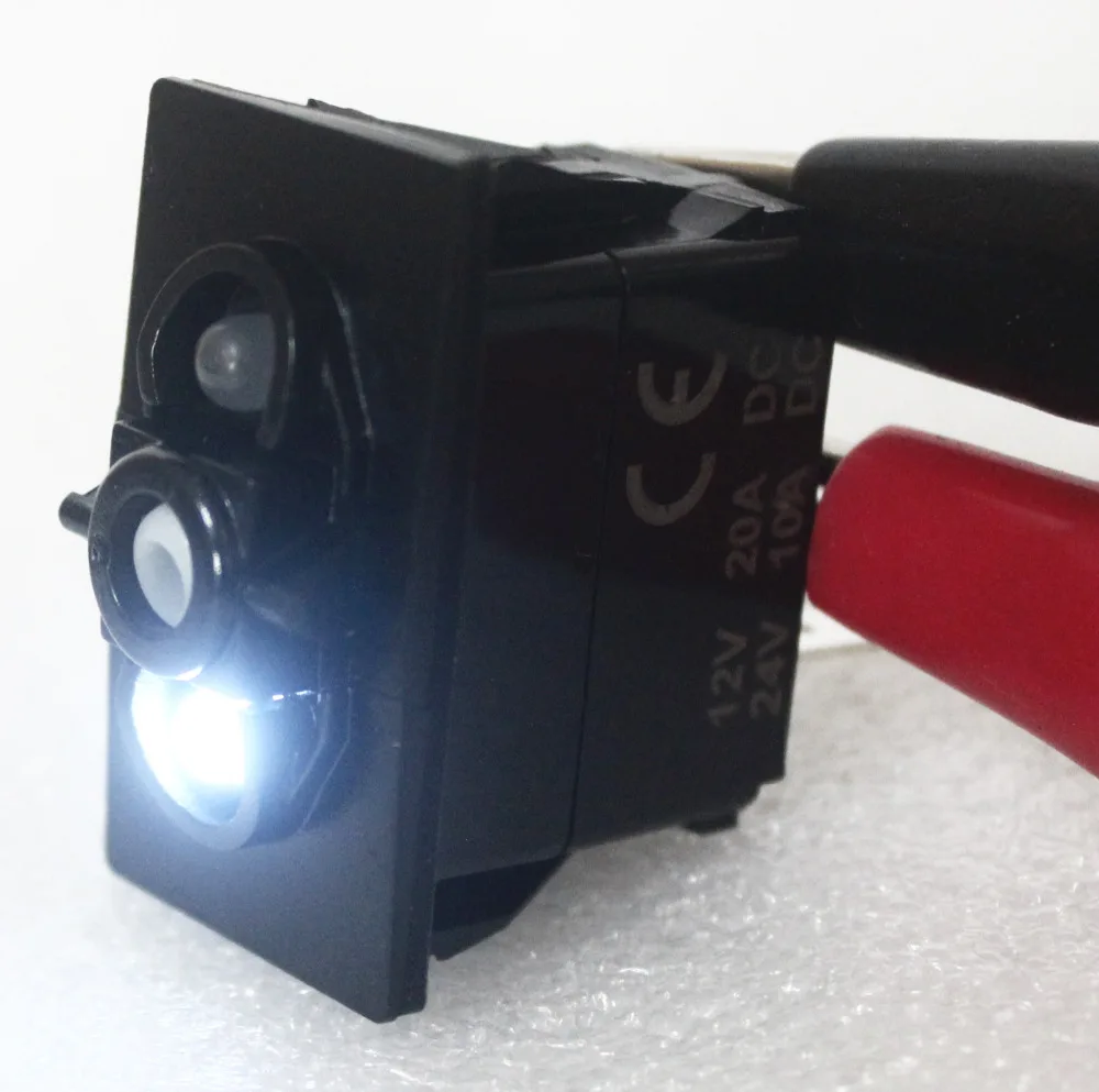 

3 Pins ON OFF White Led Lights Rocker Switch Base Only for Carling Arb Narva Style Car Boat Marine