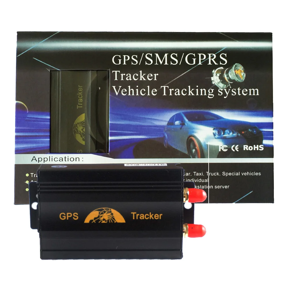 GSM/GPRS отслеживания автомобиля gps трекер tk103a TK103 gps 103A в режиме реального времени двери шок Сенсор сигнал ACC - Цвет: with retail box