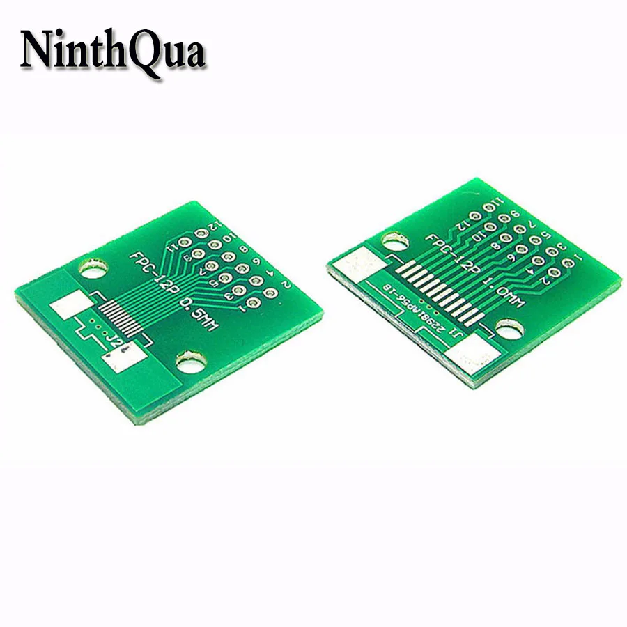 

5pcs/lot 12P FFC FPC Adapter Plate 0.5MM / 1.0MM Pitch to 2.45 mm 12Pin Flat Cable Socket Connector for PCB Board TFT LCD