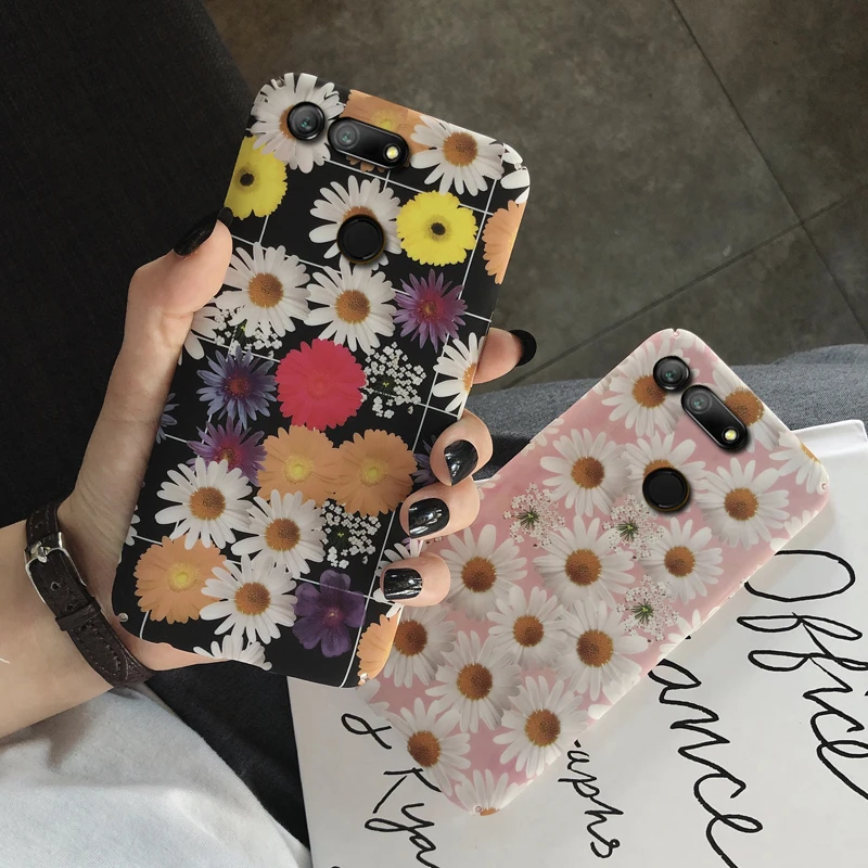 

KaiNuEn Cover,Case,For HuaWei Honor View V 10 V20 20 V10 15 Patterned on Luxury PC Hard Cute Cartoon Floral Printed Back Coque