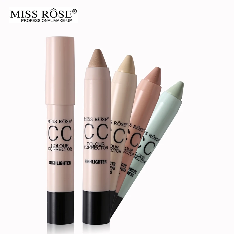 Брендовый макияж Miss Rose консилер палка CC цветной корректор крем для вокруг глаз