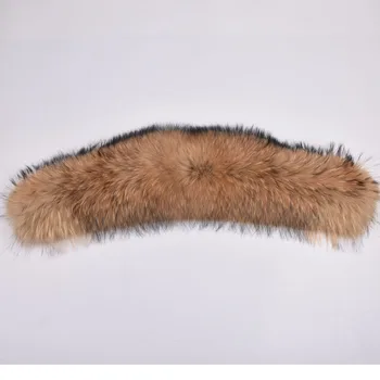 

Big Size Luxury Real Top Quality 100% Natural Raccoon Color Women Men Fur Hooded Trimming Collar Scarf Scarves Wrap Shawl Stole