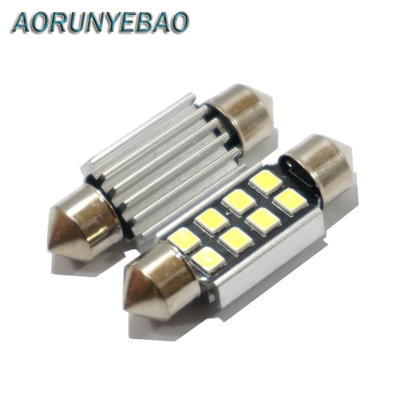 AORUNYEBAO 10x LED 31mm 36mm 39mm 41mm Pure White Festoon canbus C5W Bulbs 2835 SMD Interior light Dome reading lights lamp 12V |