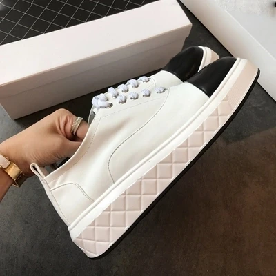 Luxury brand sneakers women's shoes 2018 new stitching small single shoes flat bottom strap casual sports fashion sexy
