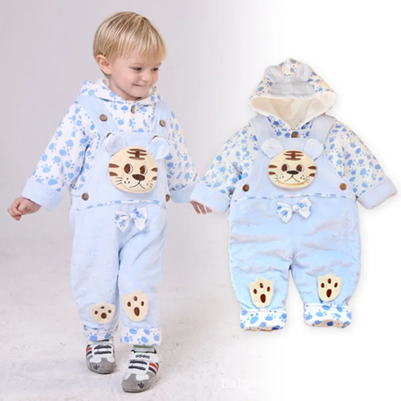 

Anlencool 2017 Free shipping fall and winter clothes children's wear cotton overalls Tong Kit Tiger models baby girls clothing