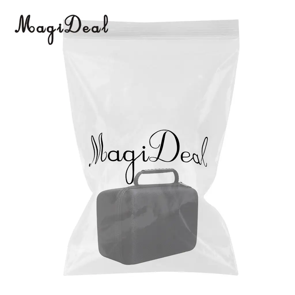 Electronics Travel Organizer Storage Bag for Accessories Cable Cord EVA Black Large 