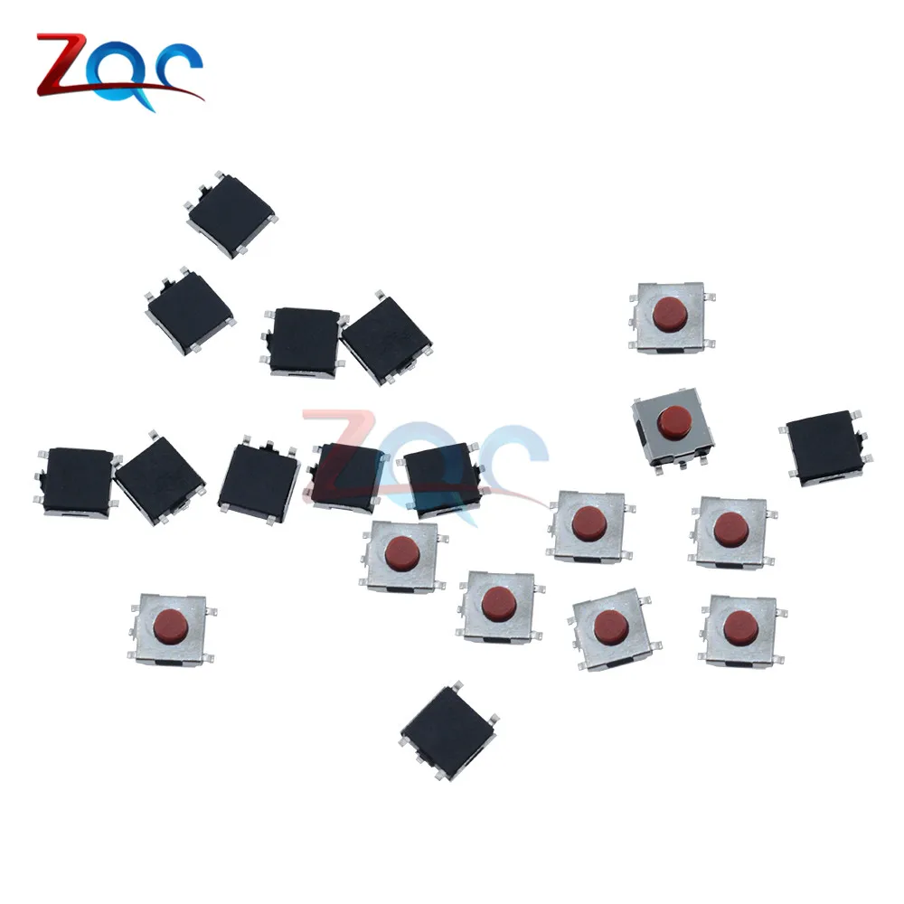 100Pcs 6X6X3.1mm SMD Tactile Push Button Switch Tact Switch