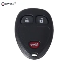 KEYYOU 3 Buttons No Chip Blank Remote 2 + 1 Panic Key Shell Case Cover For Buick Hummer H3 GMC For Chevrolet Colora