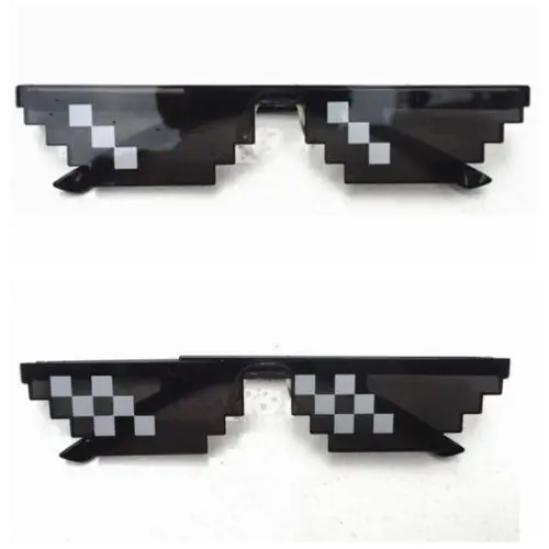 

Thug Life Attitude Sunglasses 8 Bit Pixel Deal With IT Unisex Glasses Eyewear