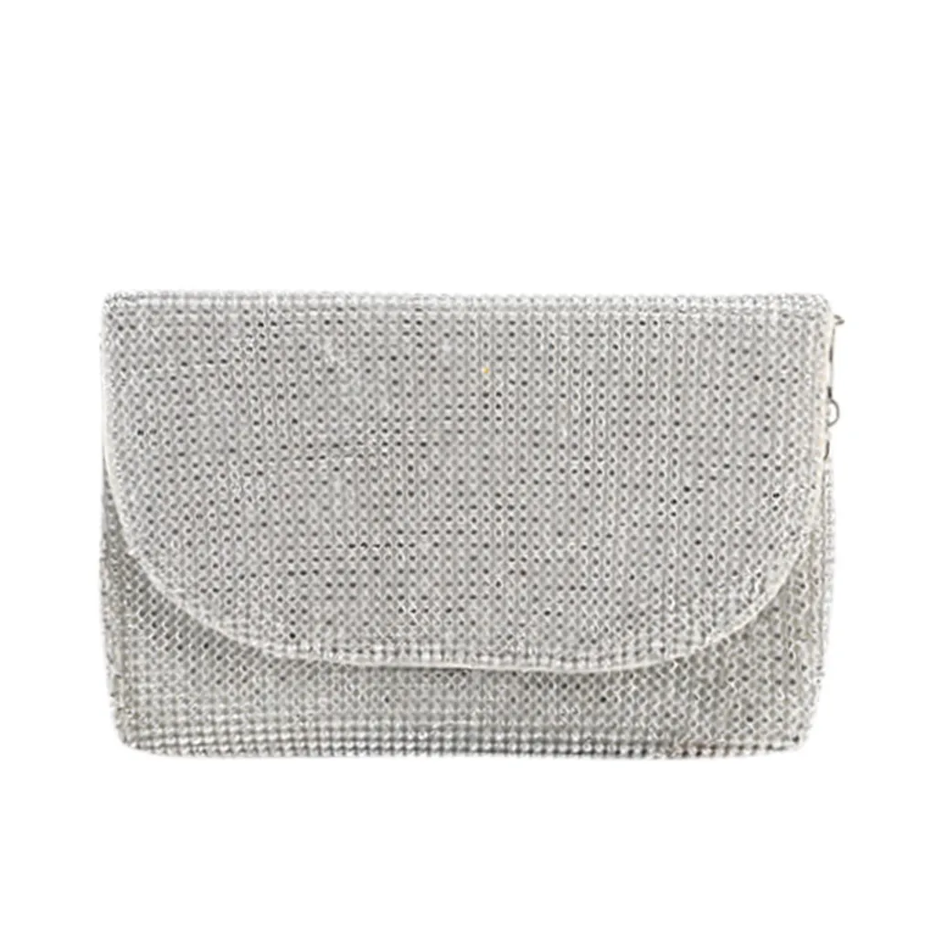 Женская модная вечерняя сумочка-конверт с бриллиантами и цепочкой, вечерние сумки-клатчи на плечо