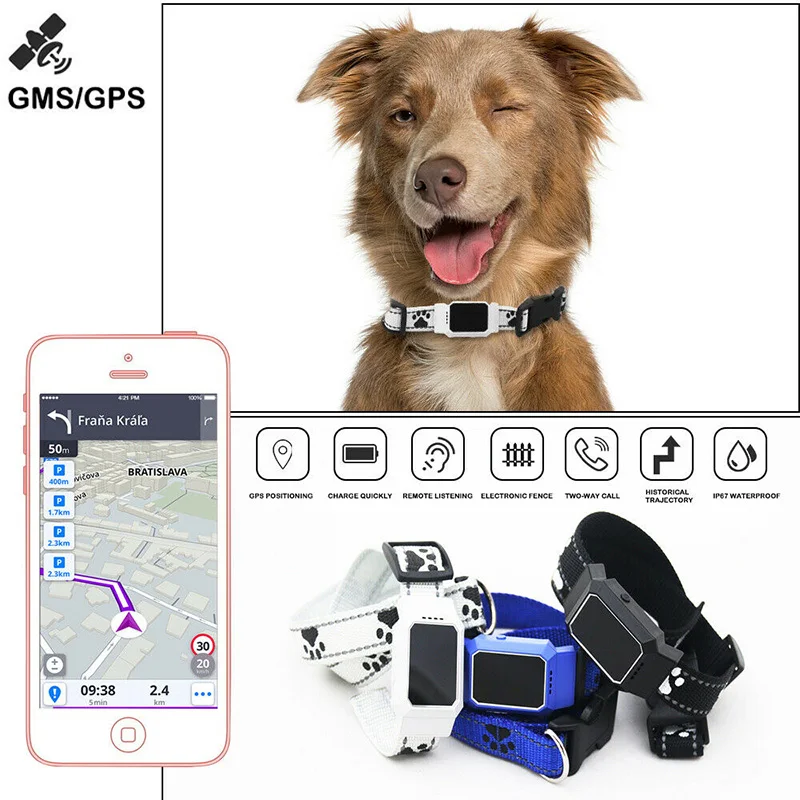 Neue Wifi GPS Hund GPS Tracking Haustier Finder Kragen Sicherheit Lage Befestigung Für Haustiere Hu