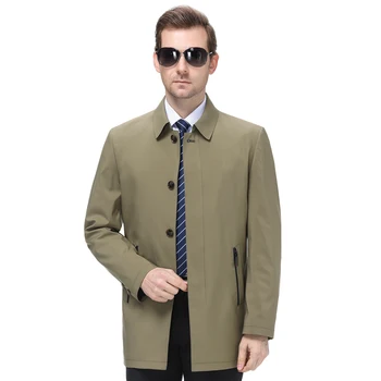 

M-4XL Hot 2019 NEW Spring/Autumn Male New JACKET Fashion Button Personalized custom loose mid-length windbreaker jacket