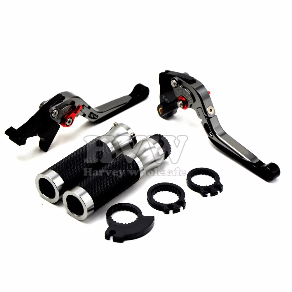 

CNC 22MM handlebar Grips Brake Clutch Levers FOR BMW HP2 Megamoto 2006-2009 2007 2008 R 1200GS 2012