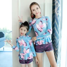 Комплект бикини из двух предметов; купальники для мамы и дочки; детский купальный костюм; купальник для мамы и меня; пляжная одежда