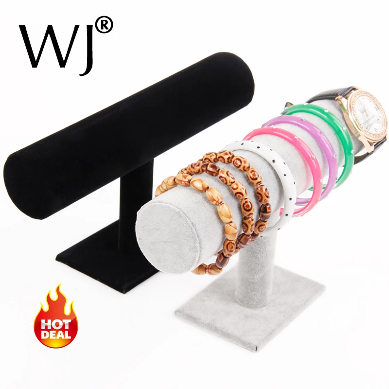Wooden Bracelet Holder Display Stand Jewelry Bangle Watch Anklet