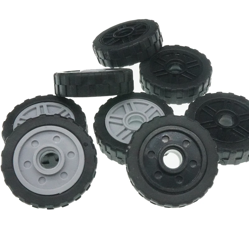 

4 Pcs/Set Block Wheel Brick City Toys MOC Compatible Accessory DIY Building Block Assemble Particles Brickset X219