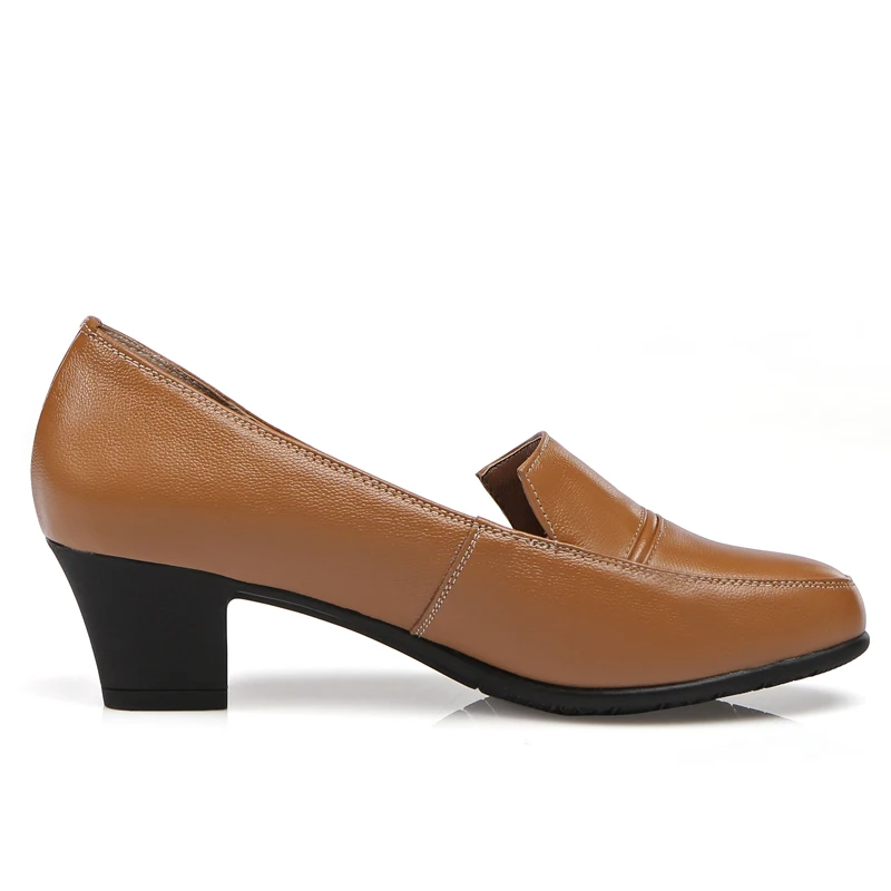TIMETANG/обувь из натуральной кожи; женские туфли-лодочки с круглым носком; Sapato feminino; обувь на высоком каблуке из мягкой кожи; модная повседневная женская обувь