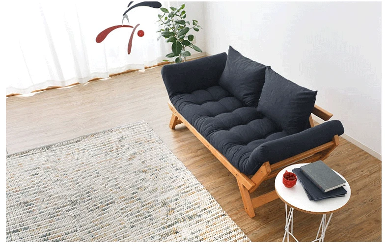 Диваны для гостиной мебель для дома Массив дерева, ткань диван-кровать стул-качалка ленивый стул диван