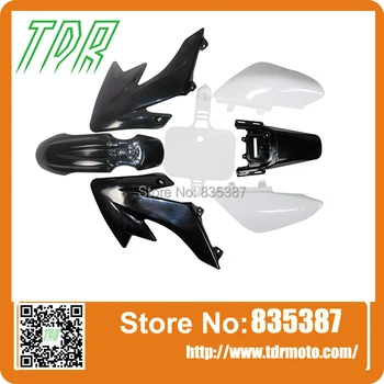 

WHITE AND BLACK Plastics Fairing Fender Kit CRF50 110cc 125cc 140cc PIT PRO Trail Dirt Bike