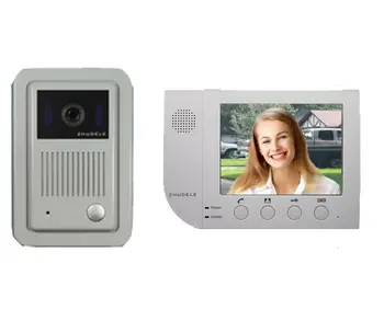 

ZHUDELE Top quality intercom system 8.3" luxury color video door phone,CCD camera ,Hands-free intercommunication,unlocked phone