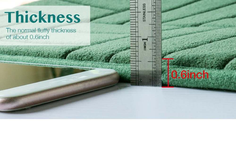 Высокое качество 40x60 см квадратный кирпичный узор Коврик для спальни нескользящий более быстрый водопоглощающий коврик для ванной душ ковер для кухни спальни