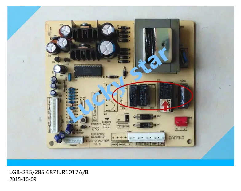 

95% new for LG refrigerator computer board circuit board LGB-235/285 6871JR1017A/B SSJ031113 119107130 driver board good working