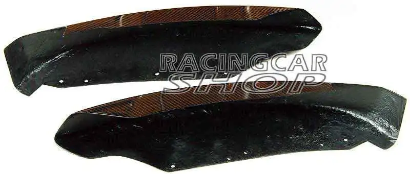 Real Carbon Fiber Front Spiltters spoiler Flaps Cupwings For BMW E82 135i M tech Bumper 08-11
