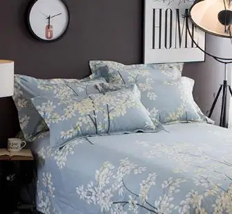 

100% Cotton Sanding Pillowcases One Pair Pillow Cover 48*74cm Two pieces Flower Printing Double #389