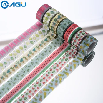

AAGU 1PC 15mm*5m Unicorn Floral/Decorative /Japanese Washi Tape Scrapbooking Christmas Washi Tape Decorative Adhesive Tapes