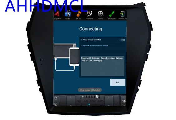 Excellent Car PC PAD Tesla Style Multimedia Player Android 7.1 GPS Navigation For Hyundai iX45 Santa Fe 2013 2014 2015 2016 2017 5