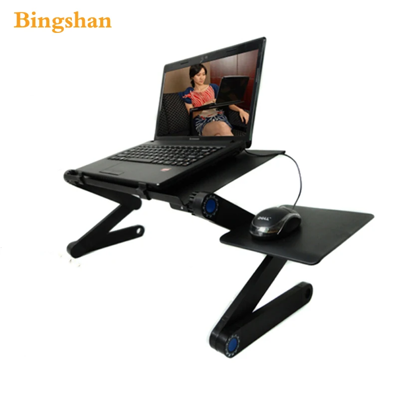 

Fold laptop table 360 degree rolling portable notebook table stand for sofa or bed to enjoy your life